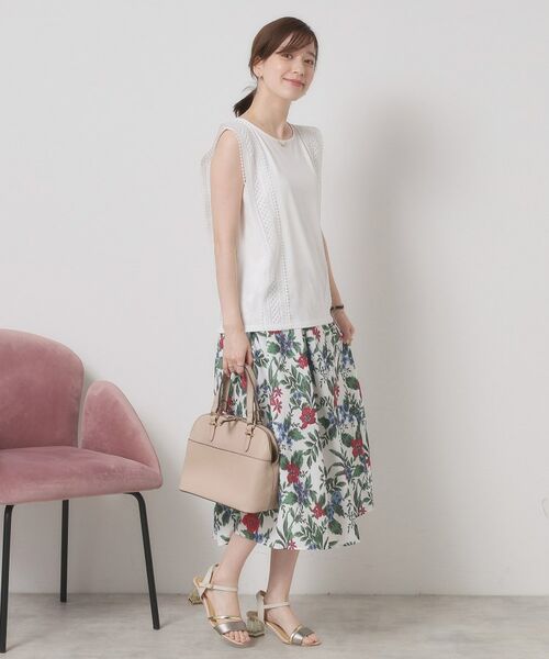 ITS'DEMO / イッツデモ カットソー | 【洗濯機OK】ショルダーレースプルオーバー | 詳細3