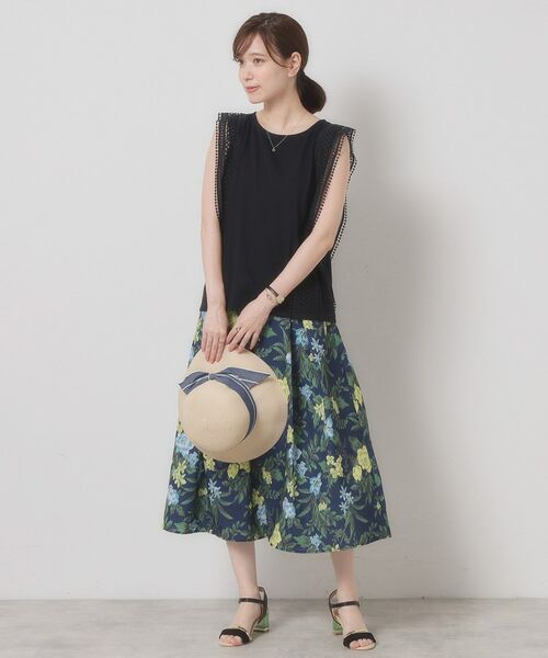 ITS'DEMO / イッツデモ カットソー | 【洗濯機OK】ショルダーレースプルオーバー | 詳細6