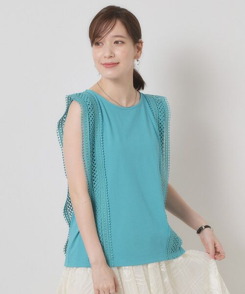 ITS'DEMO / イッツデモ カットソー | 【洗濯機OK】ショルダーレースプルオーバー | 詳細9