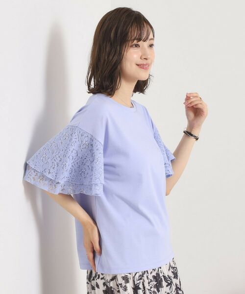 ITS'DEMO / イッツデモ カットソー | 【手洗い可】袖フレアレースプルオーバー | 詳細10