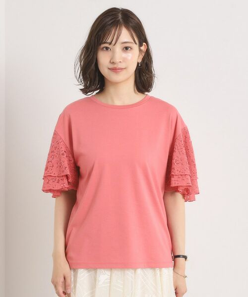 ITS'DEMO / イッツデモ カットソー | 【手洗い可】袖フレアレースプルオーバー | 詳細17