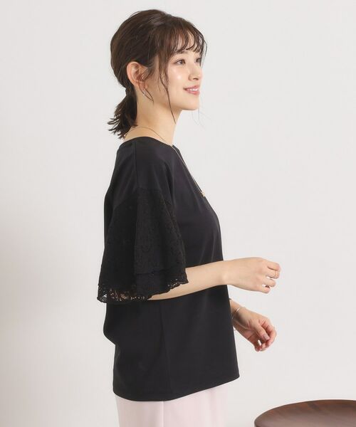 ITS'DEMO / イッツデモ カットソー | 【手洗い可】袖フレアレースプルオーバー | 詳細6