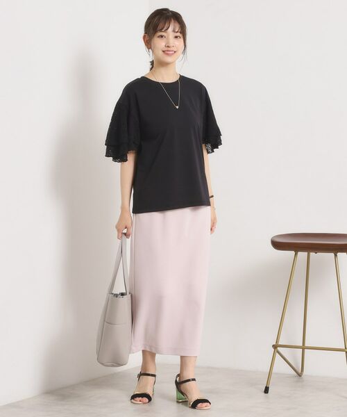 ITS'DEMO / イッツデモ カットソー | 【手洗い可】袖フレアレースプルオーバー | 詳細7