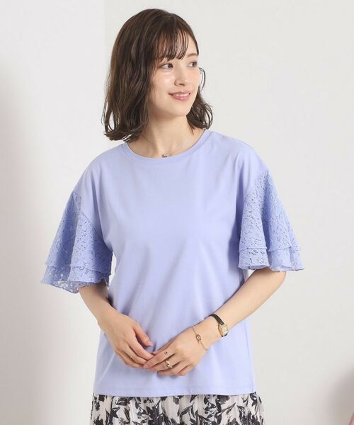 ITS'DEMO / イッツデモ カットソー | 【手洗い可】袖フレアレースプルオーバー | 詳細9