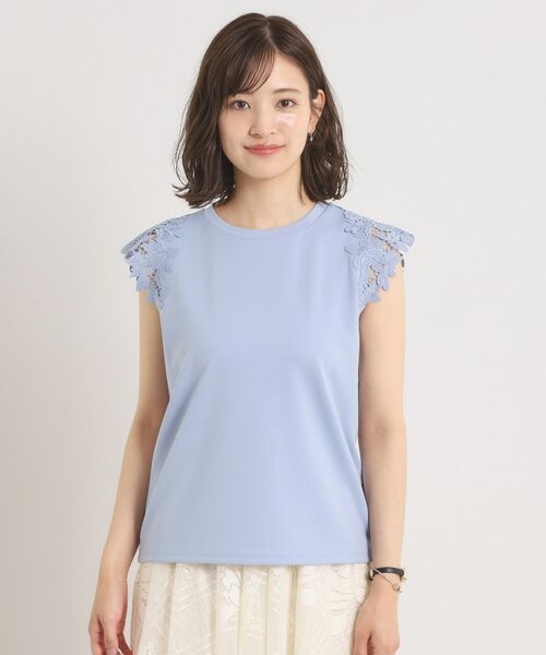 ITS'DEMO / イッツデモ カットソー | 【手洗い可】袖レースポンチプルオーバー | 詳細17