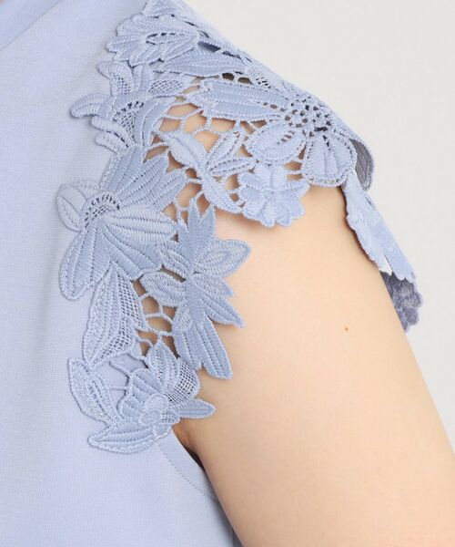 ITS'DEMO / イッツデモ カットソー | 【手洗い可】袖レースポンチプルオーバー | 詳細21