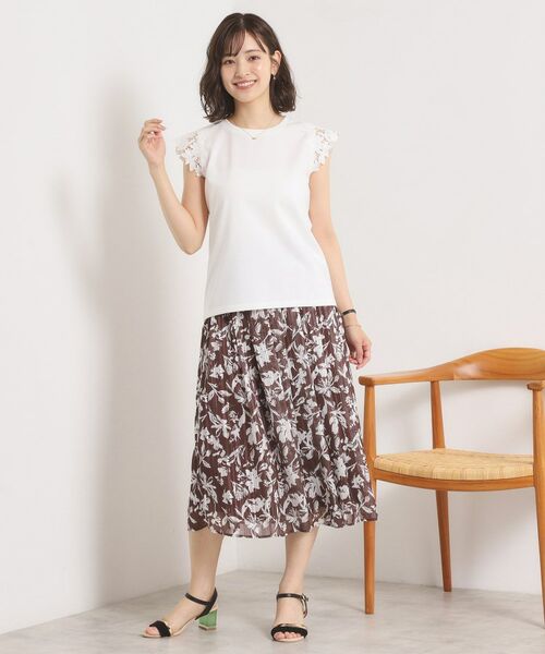 ITS'DEMO / イッツデモ カットソー | 【手洗い可】袖レースポンチプルオーバー | 詳細3