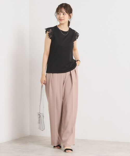 ITS'DEMO / イッツデモ カットソー | 【手洗い可】袖レースポンチプルオーバー | 詳細7