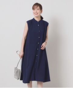 ITS'DEMO / イッツデモ ミニ丈・ひざ丈ワンピース | 【接触冷感／手洗い可】前開きワンピース