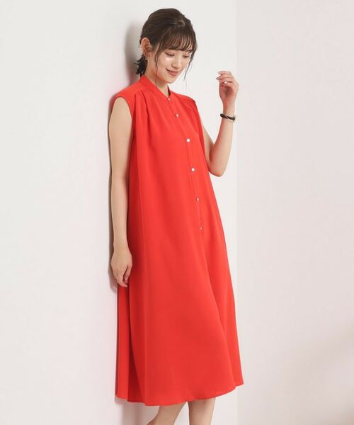 ITS'DEMO / イッツデモ ミニ丈・ひざ丈ワンピース | 【接触冷感／手洗い可】前開きワンピース | 詳細10