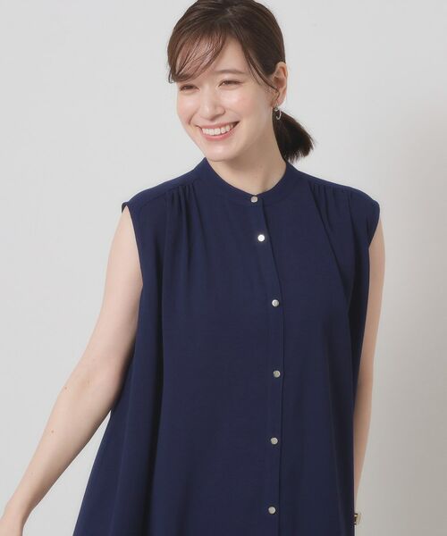 ITS'DEMO / イッツデモ ミニ丈・ひざ丈ワンピース | 【接触冷感／手洗い可】前開きワンピース | 詳細13