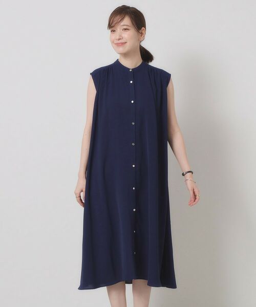 ITS'DEMO / イッツデモ ミニ丈・ひざ丈ワンピース | 【接触冷感／手洗い可】前開きワンピース | 詳細17