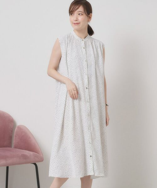 ITS'DEMO / イッツデモ ミニ丈・ひざ丈ワンピース | 【接触冷感／手洗い可】前開きワンピース | 詳細2