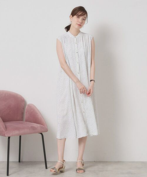 ITS'DEMO / イッツデモ ミニ丈・ひざ丈ワンピース | 【接触冷感／手洗い可】前開きワンピース | 詳細3