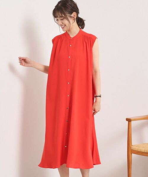 ITS'DEMO / イッツデモ ミニ丈・ひざ丈ワンピース | 【接触冷感／手洗い可】前開きワンピース | 詳細9