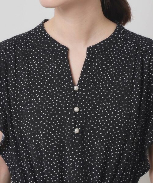 ITS'DEMO / イッツデモ ミニ丈・ひざ丈ワンピース | 【手洗い可】フリル袖ブラウジングワンピース | 詳細20