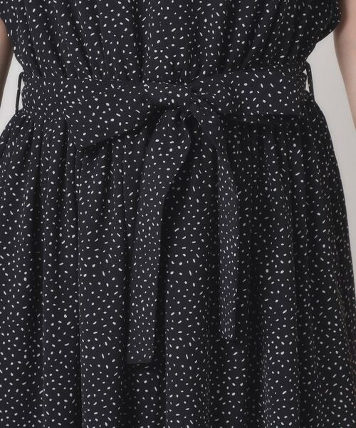 ITS'DEMO / イッツデモ ミニ丈・ひざ丈ワンピース | 【手洗い可】フリル袖ブラウジングワンピース | 詳細22