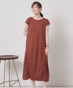 ITS'DEMO / イッツデモ ロング・マキシ丈ワンピース | 【接触冷感／洗濯機OK】カノコカットフレアワンピース