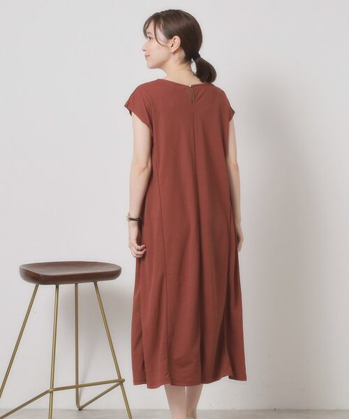 ITS'DEMO / イッツデモ ロング・マキシ丈ワンピース | 【接触冷感／洗濯機OK】カノコカットフレアワンピース | 詳細10