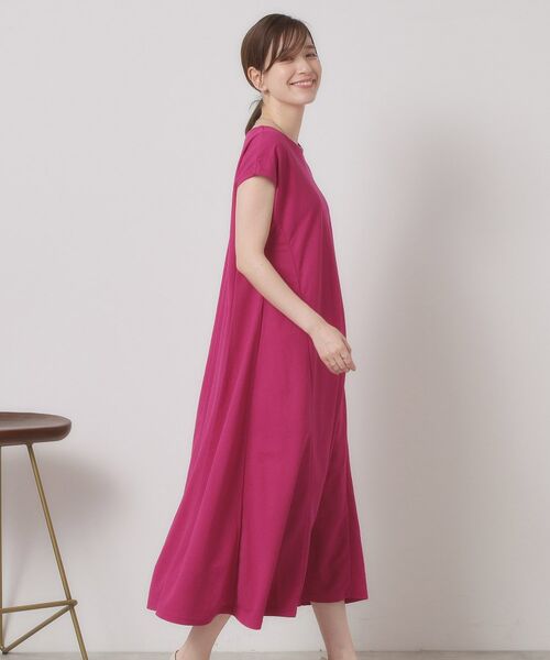 ITS'DEMO / イッツデモ ロング・マキシ丈ワンピース | 【接触冷感／洗濯機OK】カノコカットフレアワンピース | 詳細13