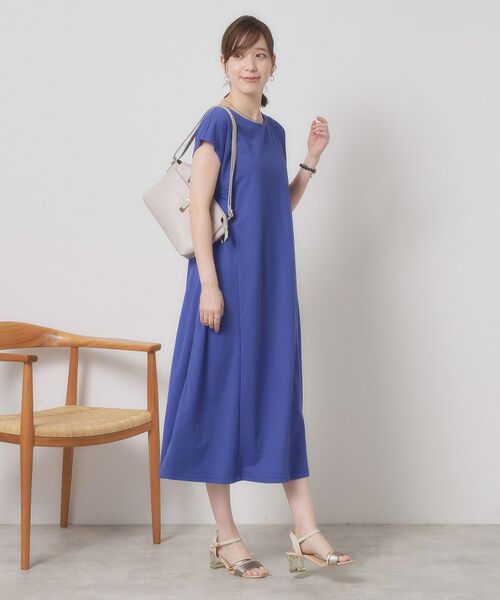 ITS'DEMO / イッツデモ ロング・マキシ丈ワンピース | 【接触冷感／洗濯機OK】カノコカットフレアワンピース | 詳細19