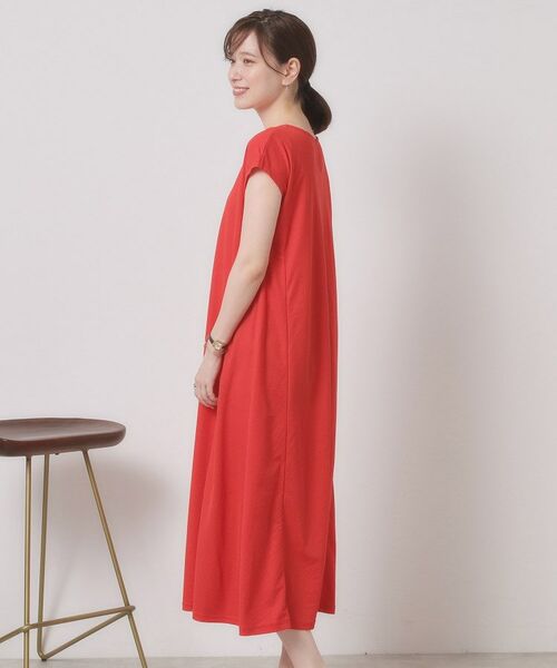ITS'DEMO / イッツデモ ロング・マキシ丈ワンピース | 【接触冷感／洗濯機OK】カノコカットフレアワンピース | 詳細26