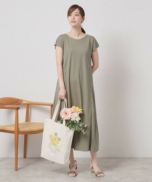 ITS'DEMO / イッツデモ ロング・マキシ丈ワンピース | 【接触冷感／洗濯機OK】カノコカットフレアワンピース | 詳細7