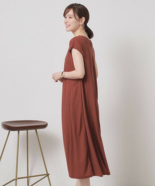 ITS'DEMO / イッツデモ ロング・マキシ丈ワンピース | 【接触冷感／洗濯機OK】カノコカットフレアワンピース | 詳細9