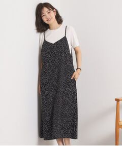 ITS'DEMO / イッツデモ ワンピース | 【UVカット／速乾／冷感／洗濯機OK／洗濯後しわになりにくい】麻調ストレッチキャミワンピ＜ラク服シリーズ＞