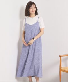 ITS'DEMO / イッツデモ ワンピース | 【UVカット／速乾／冷感／洗濯機OK／洗濯後しわになりにくい】麻調ストレッチキャミワンピ＜ラク服シリーズ＞