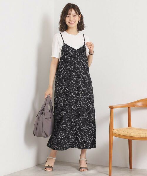 ITS'DEMO / イッツデモ ワンピース | 【UVカット／速乾／冷感／洗濯機OK／洗濯後しわになりにくい】麻調ストレッチキャミワンピ＜ラク服シリーズ＞ | 詳細11