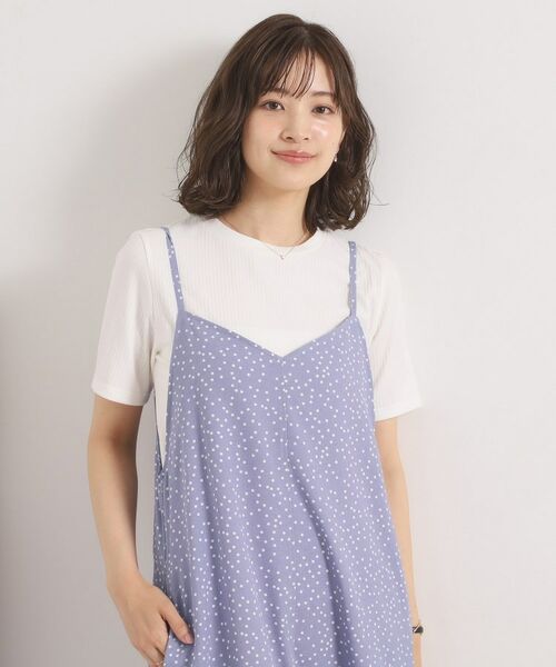 ITS'DEMO / イッツデモ ワンピース | 【UVカット／速乾／冷感／洗濯機OK／洗濯後しわになりにくい】麻調ストレッチキャミワンピ＜ラク服シリーズ＞ | 詳細5