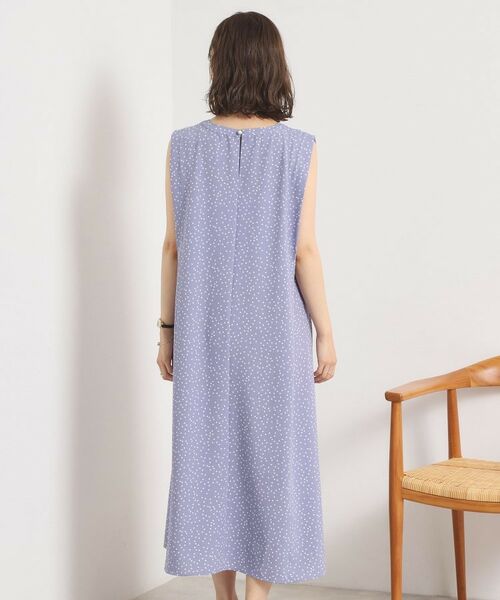 ITS'DEMO / イッツデモ ロング・マキシ丈ワンピース | 【UVカット／速乾／冷感／洗濯機OK／洗濯後しわになりにくい】麻調ストレッチ肩タックワンピース＜ラク服シリーズ＞ | 詳細19