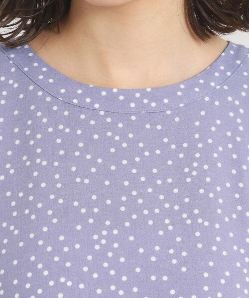 ITS'DEMO / イッツデモ ロング・マキシ丈ワンピース | 【UVカット／速乾／冷感／洗濯機OK／洗濯後しわになりにくい】麻調ストレッチ肩タックワンピース＜ラク服シリーズ＞ | 詳細20