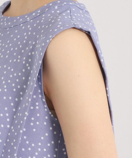 ITS'DEMO / イッツデモ ロング・マキシ丈ワンピース | 【UVカット／速乾／冷感／洗濯機OK／洗濯後しわになりにくい】麻調ストレッチ肩タックワンピース＜ラク服シリーズ＞ | 詳細22