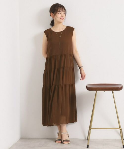 ITS'DEMO / イッツデモ ロング・マキシ丈ワンピース | 【手洗い可】楊柳マキシワンピース | 詳細15