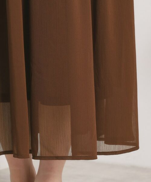 ITS'DEMO / イッツデモ ロング・マキシ丈ワンピース | 【手洗い可】楊柳マキシワンピース | 詳細23