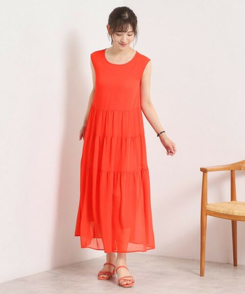 ITS'DEMO / イッツデモ ロング・マキシ丈ワンピース | 【手洗い可】楊柳マキシワンピース | 詳細7