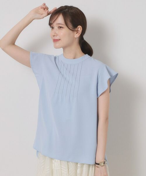 ITS'DEMO / イッツデモ シャツ・ブラウス | 【接触冷感／手洗い可】フリル袖ブラウス | 詳細1