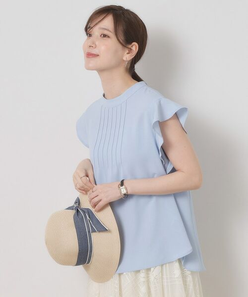 ITS'DEMO / イッツデモ シャツ・ブラウス | 【接触冷感／手洗い可】フリル袖ブラウス | 詳細2