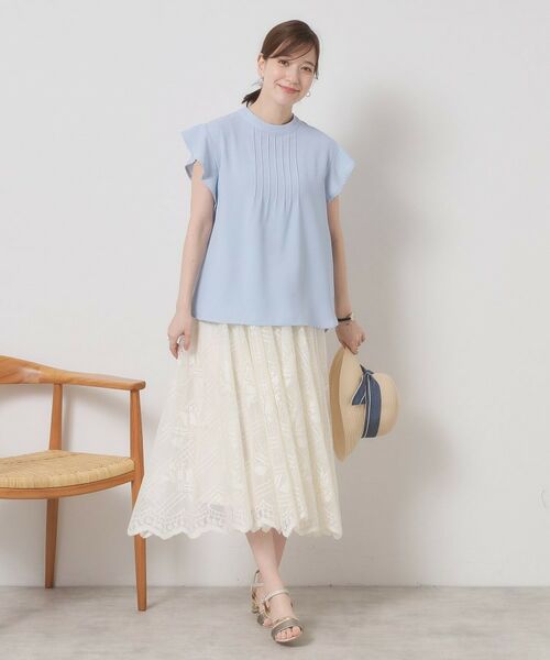 ITS'DEMO / イッツデモ シャツ・ブラウス | 【接触冷感／手洗い可】フリル袖ブラウス | 詳細3