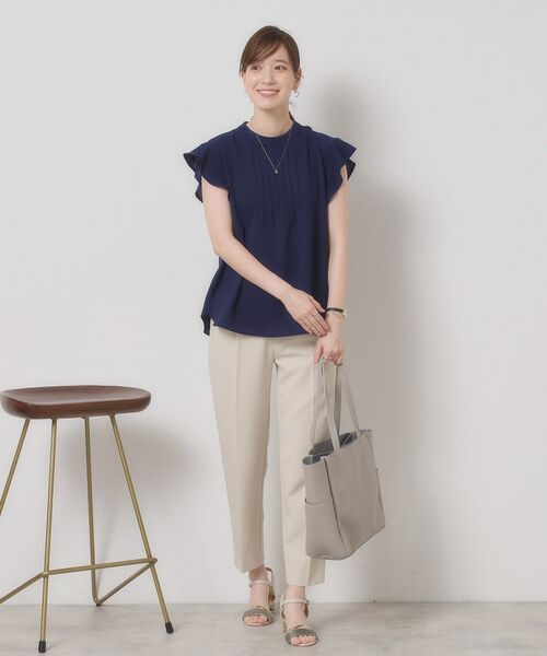 ITS'DEMO / イッツデモ シャツ・ブラウス | 【接触冷感／手洗い可】フリル袖ブラウス | 詳細7