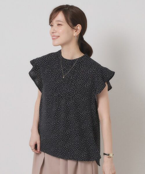 ITS'DEMO / イッツデモ シャツ・ブラウス | 【接触冷感／手洗い可】フリル袖ブラウス | 詳細9