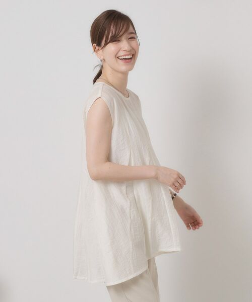 ITS'DEMO / イッツデモ シャツ・ブラウス | 【手洗い可】シアーストライプブラウス | 詳細10