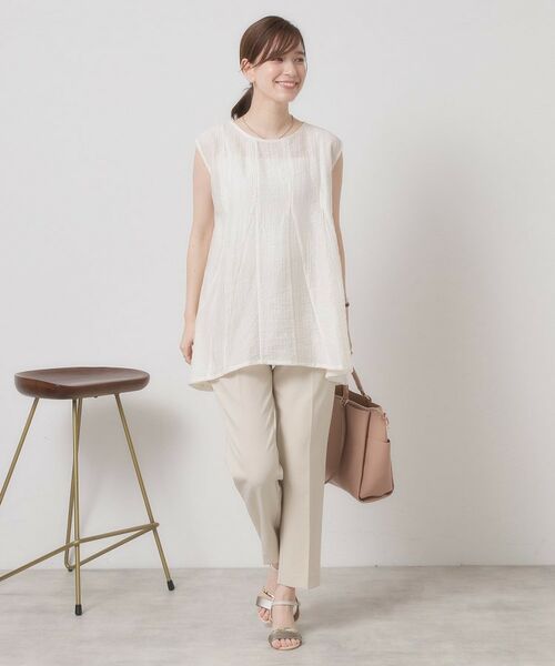 ITS'DEMO / イッツデモ シャツ・ブラウス | 【手洗い可】シアーストライプブラウス | 詳細11