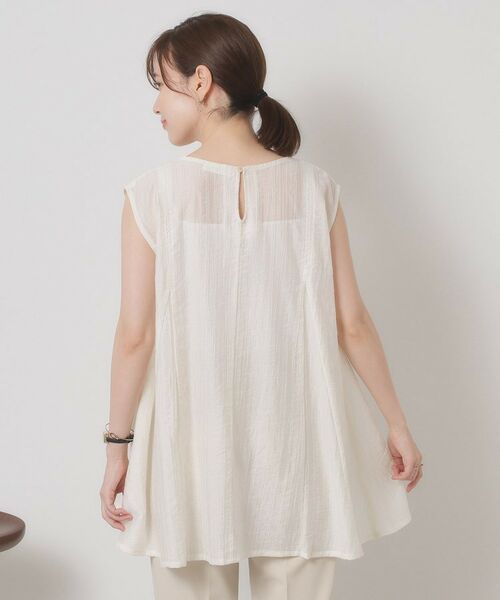 ITS'DEMO / イッツデモ シャツ・ブラウス | 【手洗い可】シアーストライプブラウス | 詳細15