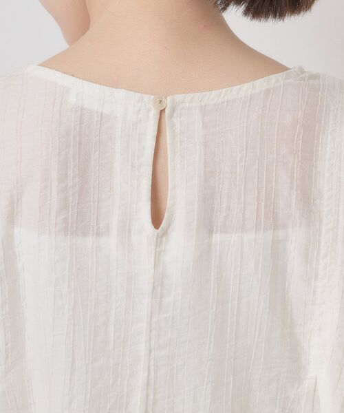 ITS'DEMO / イッツデモ シャツ・ブラウス | 【手洗い可】シアーストライプブラウス | 詳細17