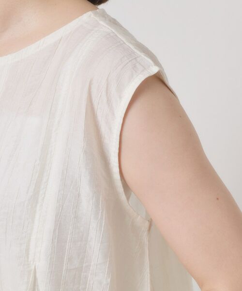 ITS'DEMO / イッツデモ シャツ・ブラウス | 【手洗い可】シアーストライプブラウス | 詳細18