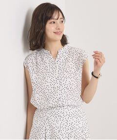 ITS'DEMO / イッツデモ シャツ・ブラウス | 【UVカット／速乾／冷感／洗濯機OK／洗濯後しわになりにくい】麻調ストレッチ前開きブラウス＜ラク服シリーズ＞