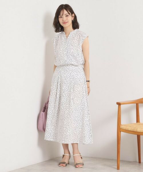 ITS'DEMO / イッツデモ シャツ・ブラウス | 【UVカット／速乾／冷感／洗濯機OK／洗濯後しわになりにくい】麻調ストレッチ前開きブラウス＜ラク服シリーズ＞ | 詳細15